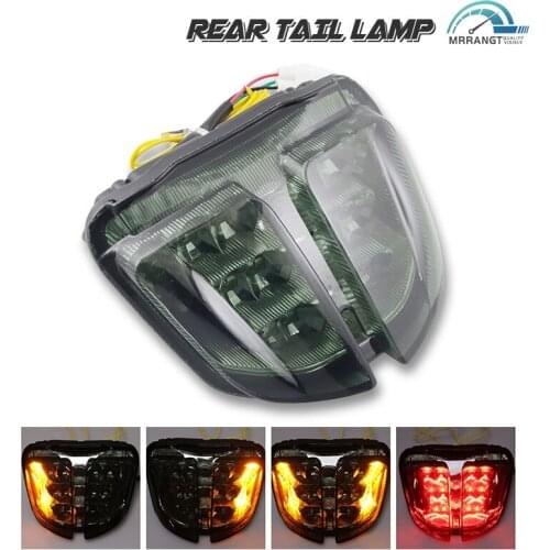 For Suzuki GSXR600 GSXR750 GSXR 600 750 2006 2007 K6 Chrome Rear Tail Light Brake Turn Signals Integrated Light Motorcycle light