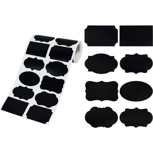 250pcs/roll Waterproof Chalkboard Kitchen Spice Label Stickers Home Jars Bottles Tags Reusable Labels Stickers Kitchen Gadgets