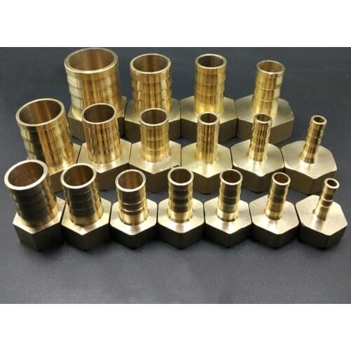 3/8" 1/2" 3/4" 1" BSP Female x 6 8 10 12 14 16 19 25 32mm Hose Barb Brass Pipe Fitting Adapter Coupling Water Gas Fuel Home