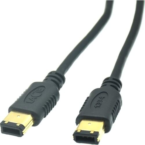 1m 1.5m 3m 5m IEEE 1394 Cable 1394a 6pin Male to 6 pin Male 6-6 pin Firewire iLink DV Connection Cable High Quality 1.5m 4FT