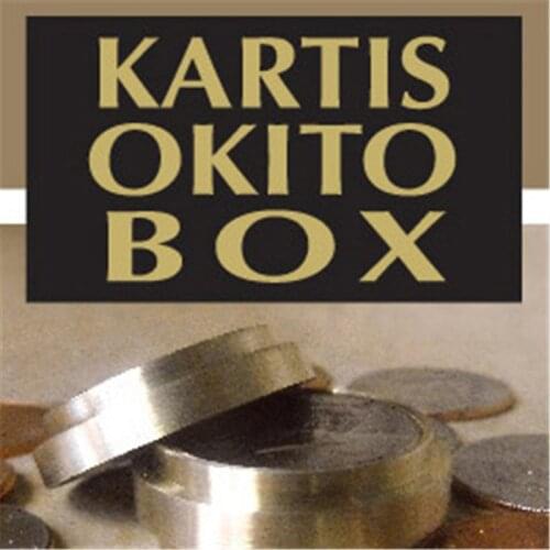 Kartis Okito Box (US half Dollar Ver. ) Magic Tricks Magician Close Up Illusion Gimmick prop Mentalism Coin Appear Vanish Magia