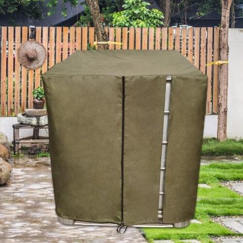 IBC Water Tank Cover 1000 Liter Container Green Oxford Cover Ton Barrels Cover Waterproof Dustproof UV Rainwater Tank Protector
