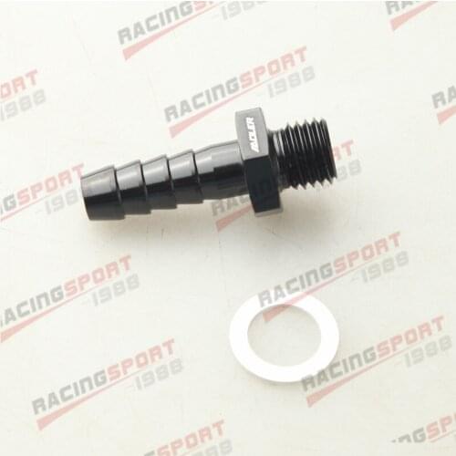 M12x1.5 To 3/8" (9.5mm) Barb Adapter For B-osch 044 Fuel Pump Inlet Black/BLUE