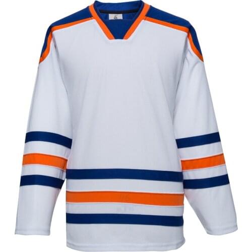Ice Hockey Shirts For Training white jersey
