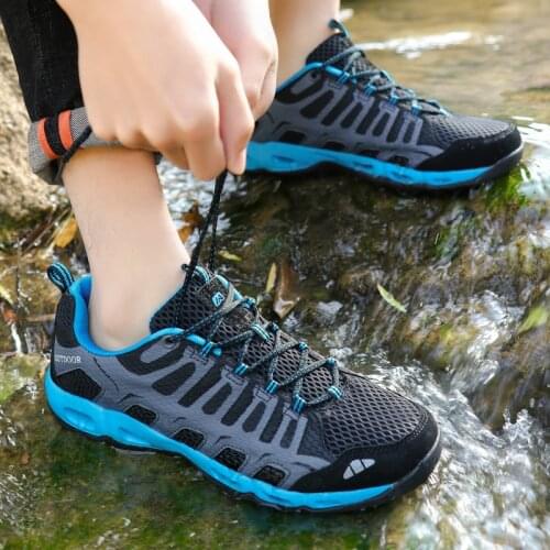 Men Outdoor Aqua Upstream Shoes Summer Women Breathable Hiking Sneakers Anti-slip Fishing Wading Shoes Quick Dry Water Shoes