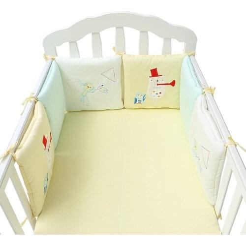 Soft Cotton Bumpers Baby Bedding Newborns Toddler Bed Protection Bed Around Cushion Baby Bumpers