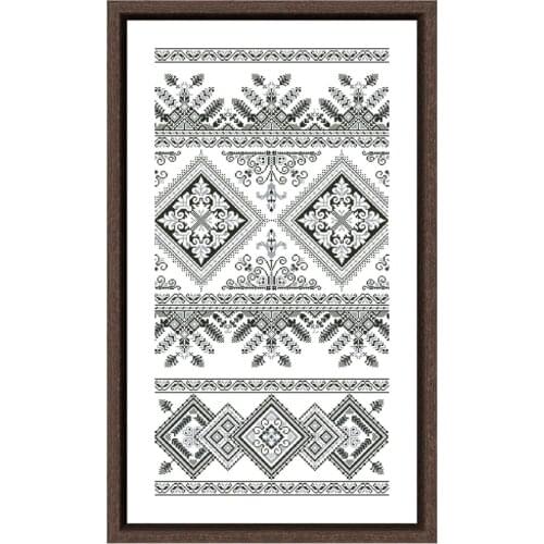 Two-color pattern cross stitch kits cartoon black pattern embroidery needlework sets 18ct 14ct 11ct unprint cloth DIY handmade