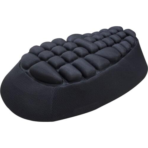 Air Pad Motorcycle Seat Cushion Pressure Relief Air Pad 610 x 300 x 40mm Black
