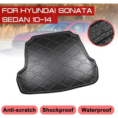 Floor Mats Car Rear Trunk Boot Mat Waterproof Carpet Anti Mud Tray Cargo Liner For Hyundai Sonata Sedan 2010-2014
