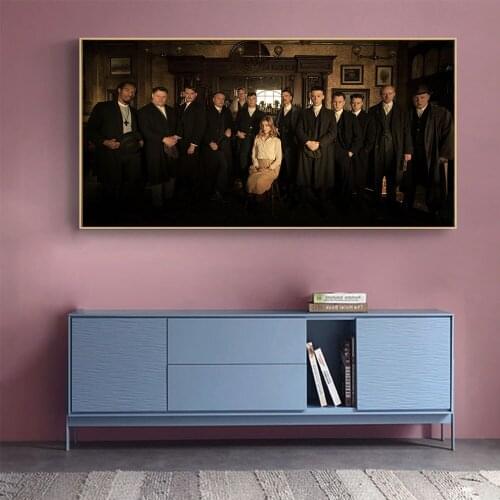 Posters and Prints Peaky Blinders Cillian Murphy TV Show Poster Wall Art Picture Canvas Painting for Room Home Decor