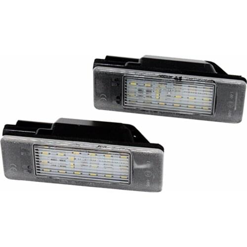 2Pcs/Set License Plate Light For Citroen C2 C3 C4 C5 4D X7 08 C6 4D C8 4D LED Light For Car License Number Plate Light Lamp