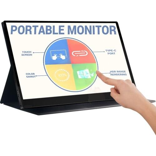 Touch Screen Portable Monitor 4K Raspberry pi 4 3 Mobile LCD Display 15.6 Inch HDMI Extender IPS Screen For XBox Series X Laptop