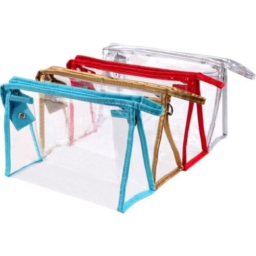 23*7*15cm Clear PVC cosmetic bag Waterproof makeup bag Gift plastic bag. 100piece\lot Free shipping