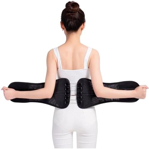 Pulley System Waist Support Belt Back Braces Lumbar Treatment of Disc Herniation Muscle Strain Orthopedic Protection Spine Belt