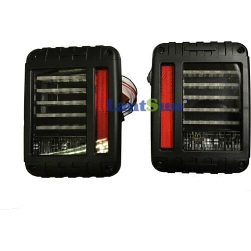 J145 Led Tail Lights for Jeep Wrangler JK 2007-2018 Brake Reverse Turn Singal Lamp LANTSUN