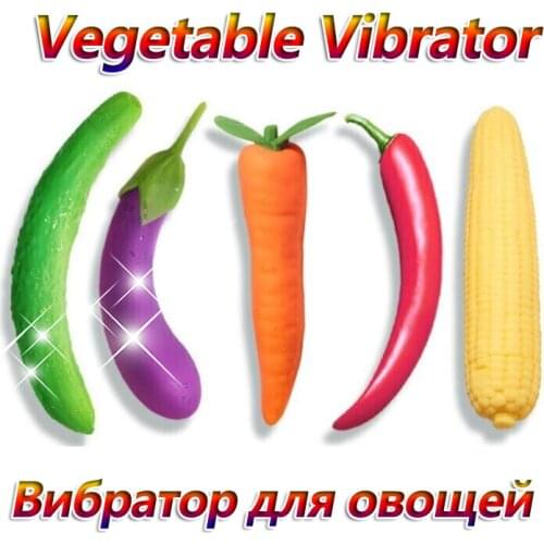 Vegetables G-Spot Vibrator Clitoris Stimulation Vagina Massager Cucumber Female Masturbator Erotic Sex Toys For Women Couples