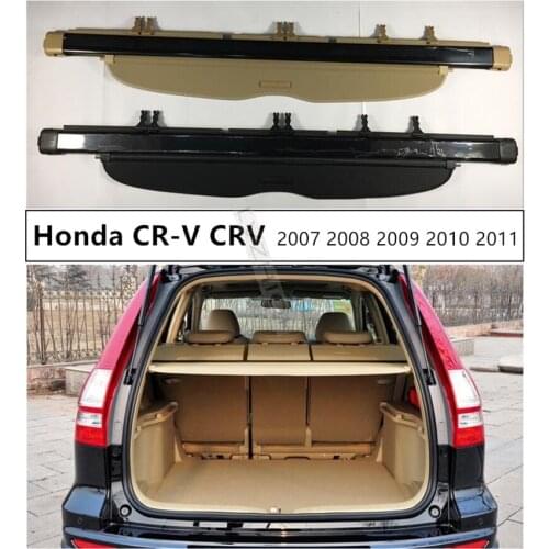Rear Trunk Cargo Cover For Honda CR-V CRV 2007 2008 2009 2010 2011 High Qualit Security Shield Car Accessories Black Beige