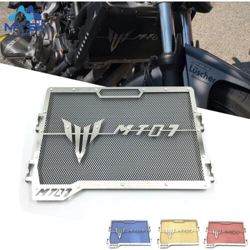 For Yamaha MT07 Motorcycle Stainless Steel Radiator Protective Cover Grill Guard Grille Protector MT-07 2014 15 16 17 18 19