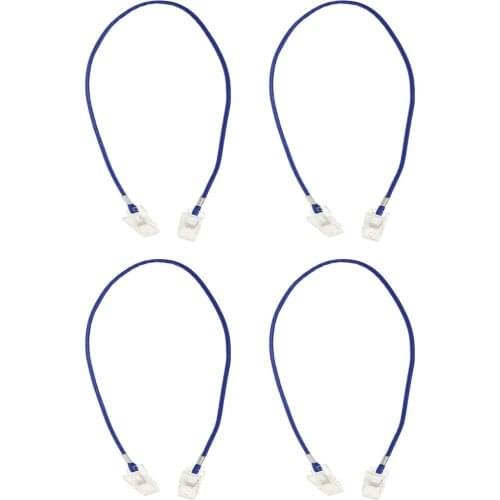 1/2/4pcs Elderly Adults Napkin Clip Strap Bib Holder Neck Chain PU Leather