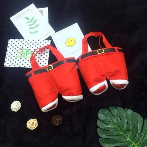 1Pc Portable Christmas Gift Bags 2021 New Year Presents Decoration Merry Christmas Gifts Candy Packing Bag Storage Bag Ornaments