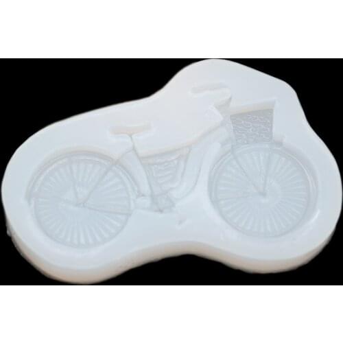 1pcs Transparent Small Bicycle Shape Type Silicone Resin Mold Decorative Craft Epoxy Resin Molds For DIY Jewelry Making