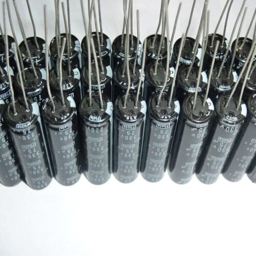 10pcs 75uF 330V Nippon Chemi-Con NCC Photo Flash Capacitor 9x33mm 330V75uF PH Capacitors
