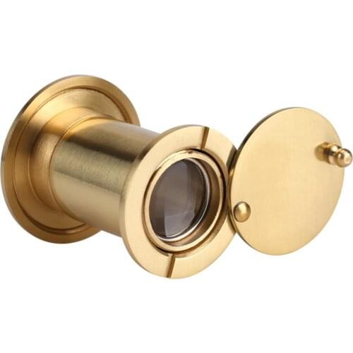 Home Security Optical Glass 220 Degree Wide Angle Door Scope Door Viewer Adjustable Glass Lens For Furniture Hardware