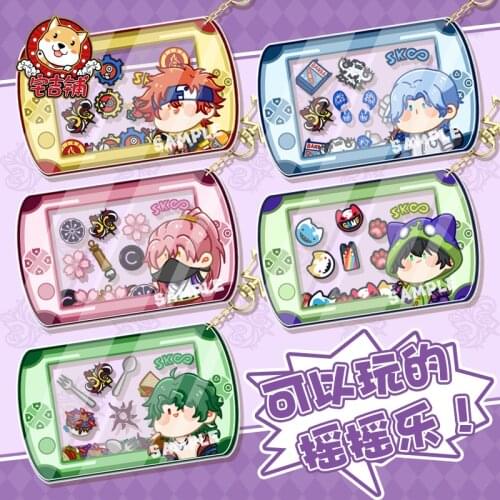 Anime SK EIGHT SK8 the Infinity MIYA LANKA Shake Fighter Keychain Keyrings Acrylic Double Sided Backpack Wallet Pendant Gifts