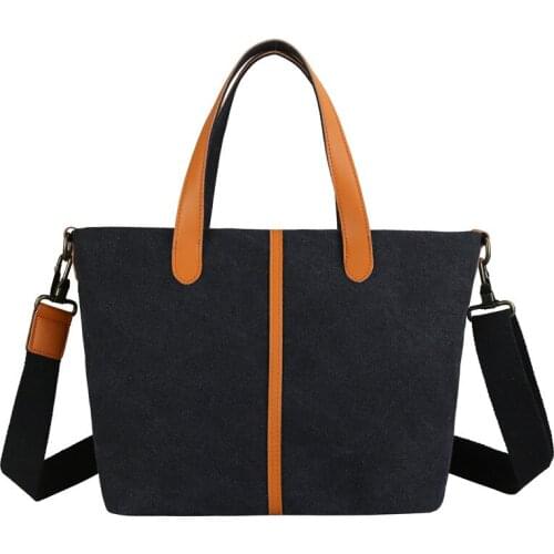 Large Causal Tote Bag Lady Travel Shopping Canvas Crossbody Bag Clutch Female Messenger Pack Fashion Retro Women Handbag Girl