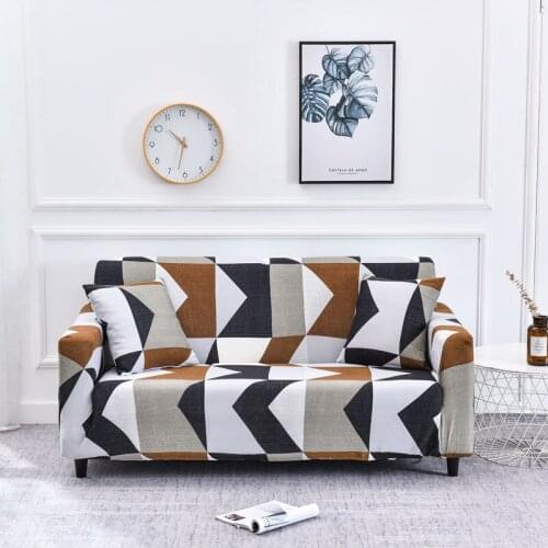 Plaid Elastic Stripe Sofa Cover Slipcover Couch Covers for Living Room Corner Chair Protector Home Decor 1/2/3/4 Seater