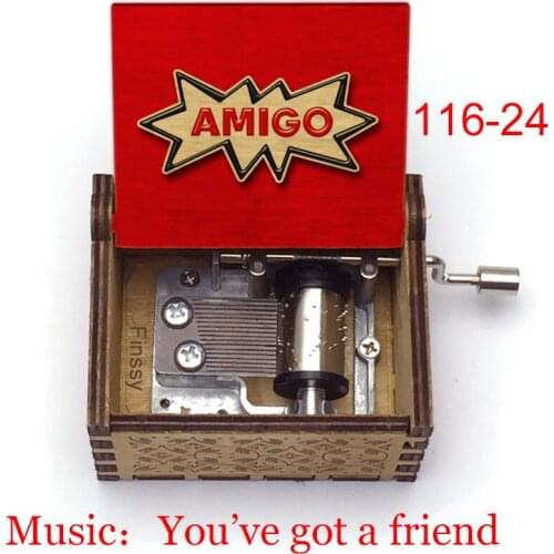 Wooden music boc you've got a friend Music Box friend Print friends amigo besties Halloween new year Christmas Gift Music Box