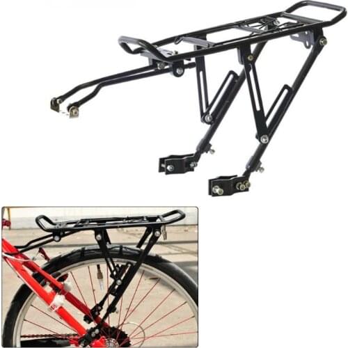 Disc Brake Aluminum Alloy Bicycle Rear Rack MTB Foldable Bikes Pannier Carrier Bag Luggage Shelf Cycling Bicycle Racks Outdoor