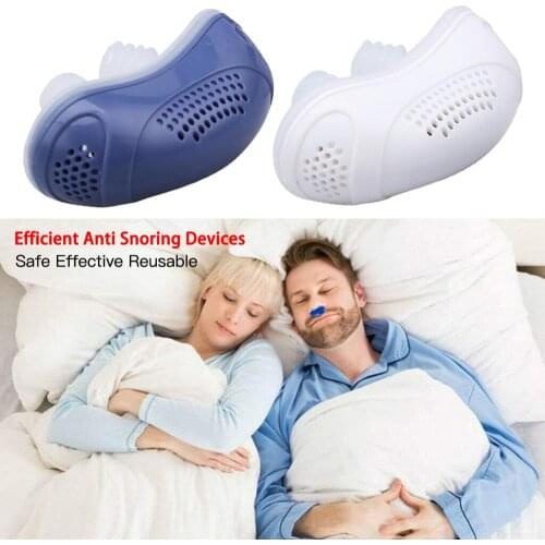 Electric Silicone Anti Snoring Nose Clip Nose Stopping Respiratory Equipment Guard Sleeping Aid Snoring Device Relieve Snoring