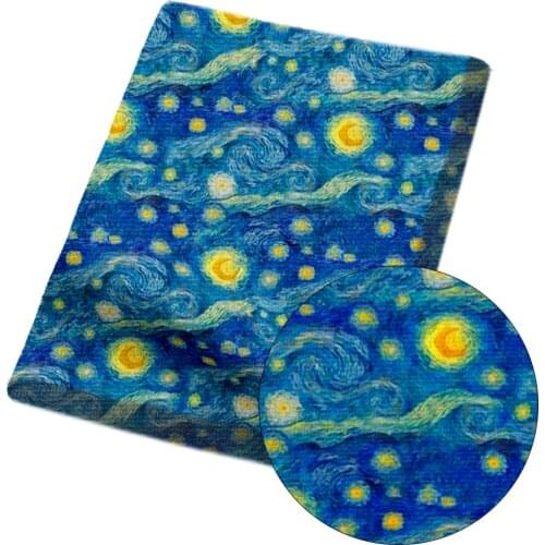 IBOWS 45*150cm 1pc Polyester Cotton Cloth Fabric Painting Printed Sheets Handmade Arts Crafts Material DIY Garment Supplies