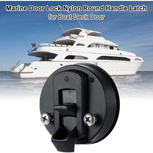 Round 2 inch Flush Pull Slam Latch for RV Boat Marine Deck Hatches Lift Pull Handle Non Key Marine Deck Locker Parts