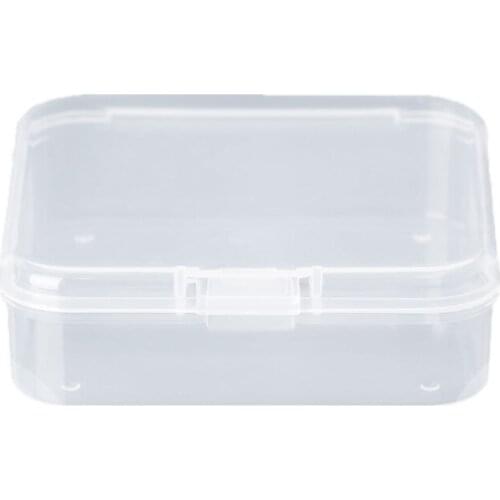 Square Transparent Plastic Jewelry Storage Boxes Beads Crafts Case Containers