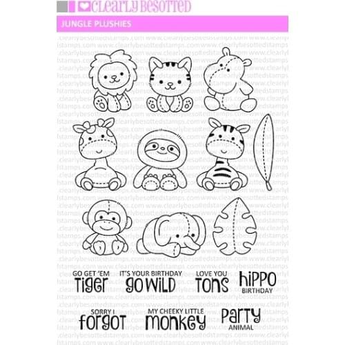 Lion cat hippo Metal cutting dies and Clear Stamps Transparent Silicone Seal for DIY scrapbooking photo album Decorative