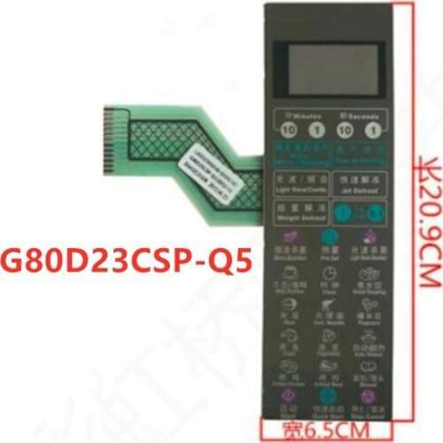 Microwave oven panel membrane switch G80D23CSP-Q5 G80F23CSP-Q5 G80F23CS2P-Q5(R0) switch touch control button
