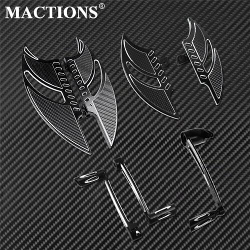 Motorcycle CNC Driver Passenger Floorboards Brake Arm Shifter Lever Billet Aluminum For Harley Touring Road Tri Glide 2014-up