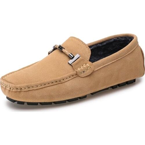 Men Casual Shoes Soft Comfortable Moccasin Driving Shoes Male Footwear Zapatos De Hombre Warm Fur Elegantes Italian Shoes Flats