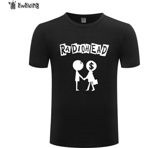 Music Rock Radiohead Printed Men T Shirt Hip Hop T Shirts Men Cotton Short Sleeve Tshirt Streetwear Tee Shirt Homme Tops Tees