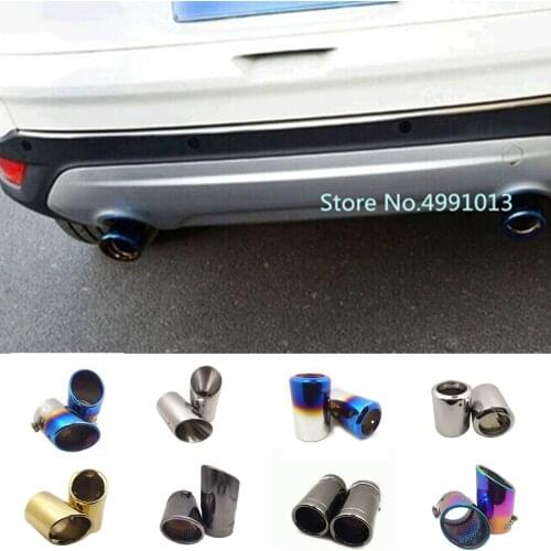 For Ford Kuga 2016 2017 2018 2019 Car Styling Cover Muffler Exterior End Pipe Dedicate Stainless Steel Exhaust Tip Tail Outlet