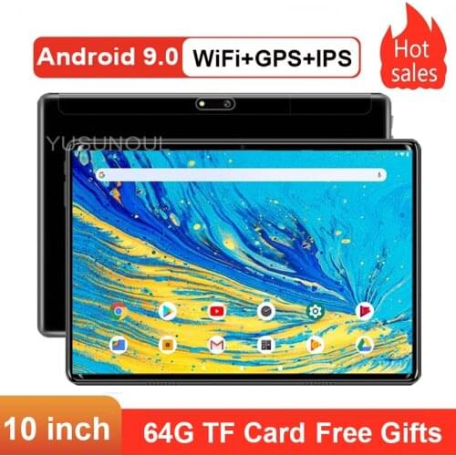 Android Tablet Google market 10 inch Android 9.0 OS Tablet 32GB ROM Quad Core 2.5D TP IPS 5.0 MP Rear Camera WiFi Tablette 10.1"