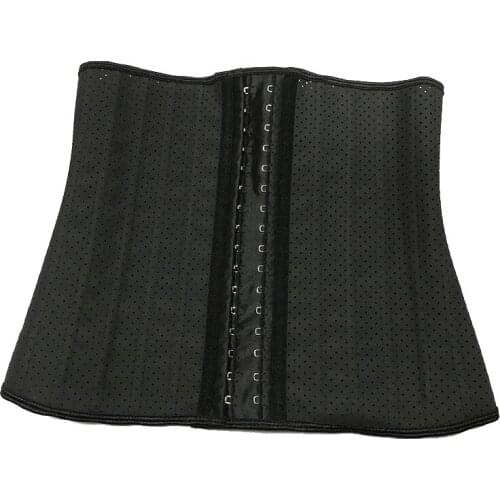 Slimming Waist Shapewear Women Latex Waist Trainer For Weight Loss Sport Shaper Cincher 3 Breasted Punching Corset Steel Bones