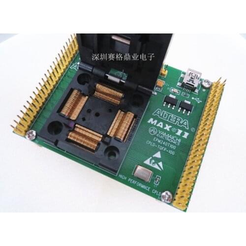 Clamshell EPM570T100 EPM240T100 TQFP100 pitch 0.5mm IC Burning seat Adapter testing seat Test Socket test bench in the stock