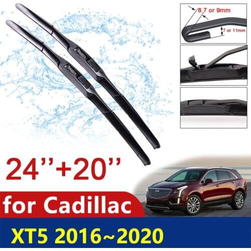 Car Wiper Blades Windscreen for Cadillac XT5 2016 2017 2018 2019 2020 Front Wash Window Windshield Car Accessories Stickers