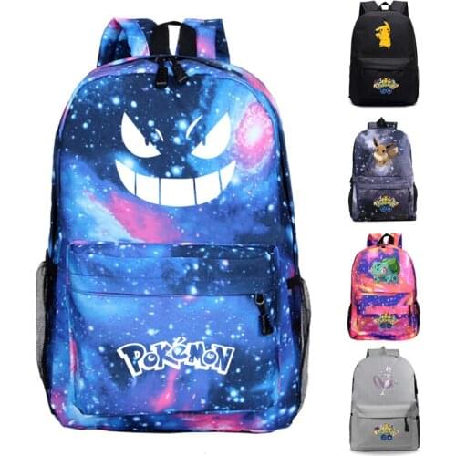 2021 Its Good TAKARA Pokemon School Bags Backpacks Pikachu Anime Charizard Figures Kids Bags Big Capacity Travel Bag Christmas