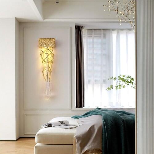 Modern Led Wall Lamp, Living Room Luxury Background Lamp, Dining Room Bedroom Bedside Wall Lamp, Indoor Hotel Office Lighting
