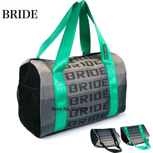 JDM Style BRIDE Fabric Canvas Handbag Racing Handbag Messager Duffle School Bags Outdoor Traveling Bag Racing Souvenirs