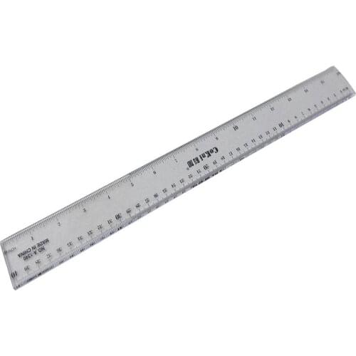 Utoolmart 1/2/4pcs Plastic Straightedges 15/20/30/40/50CM Accuracy 1mm Lightweight Accurate Home Office General Measuring Tools